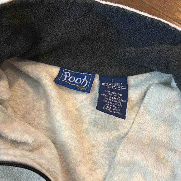 Disney Pooh pullover 1/4 zip Eeyore size large - Picture 5 of 6